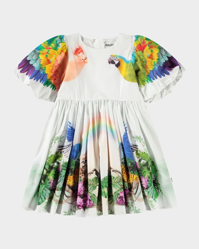 Girl's Chica Printed Dress, Size 3T-6